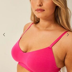 Pink Women's Bralette Stripe & Stare